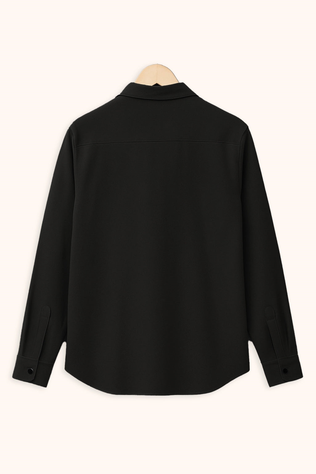 Brave Valvet Men’s Premium Full-Sleeve Button-Down Shirt – Jet Black