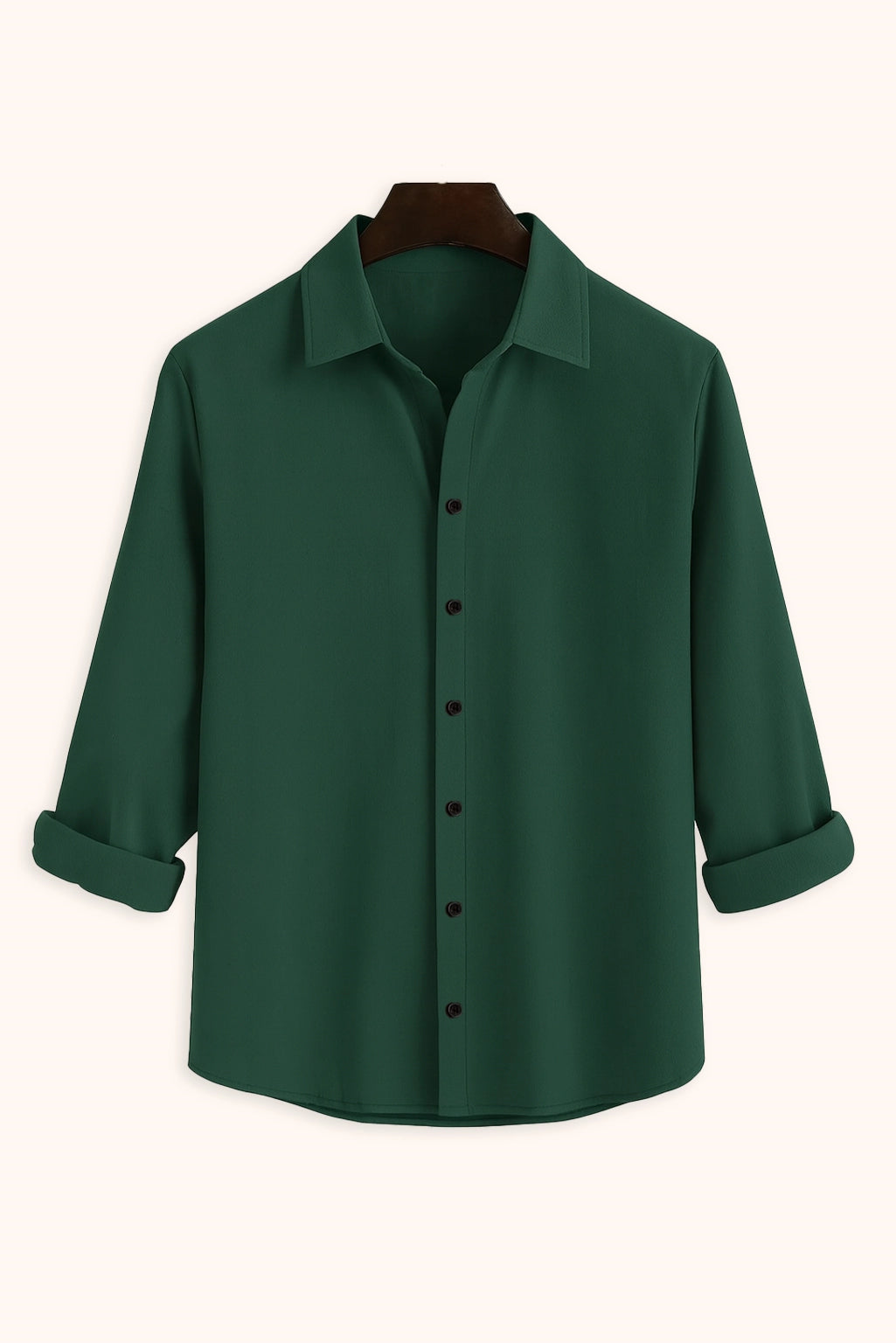 Brave Valvet Men’s Premium Full-Sleeve Shirt – Dark Green
