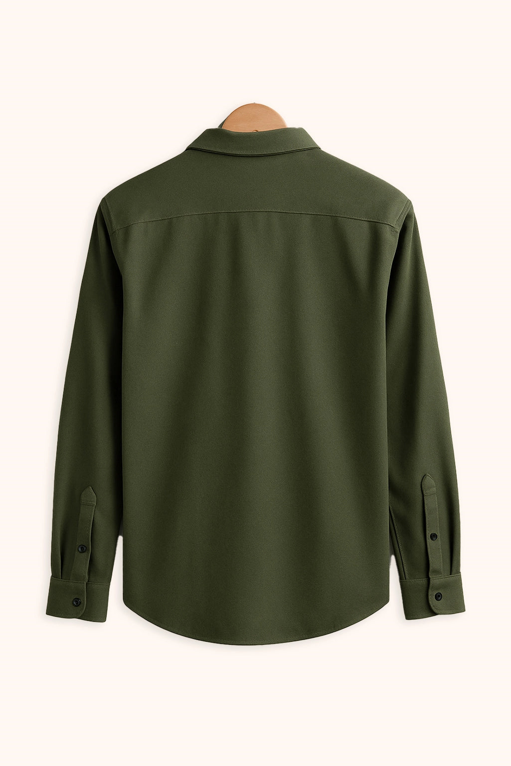 Brave Valvet Men’s Premium Full-Sleeve Button-Down Shirt – Olive Green