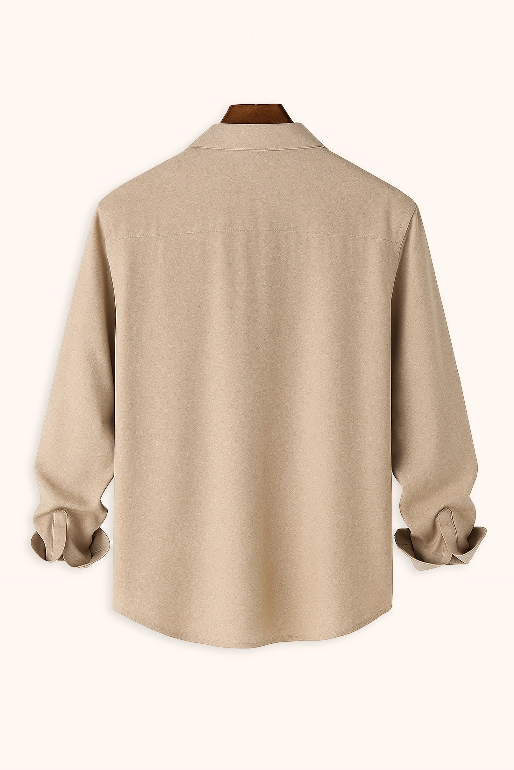 Brave Valvet Men’s Premium Full-Sleeve Shirt – Khaki