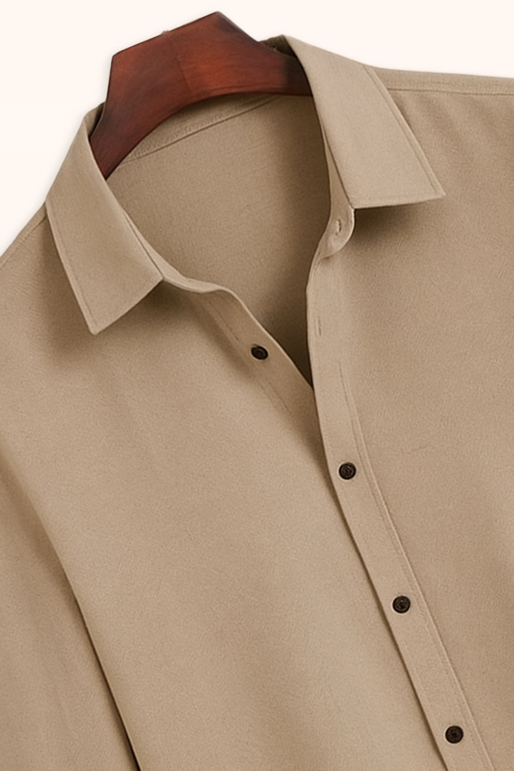 Brave Valvet Men’s Premium Full-Sleeve Shirt – Khaki
