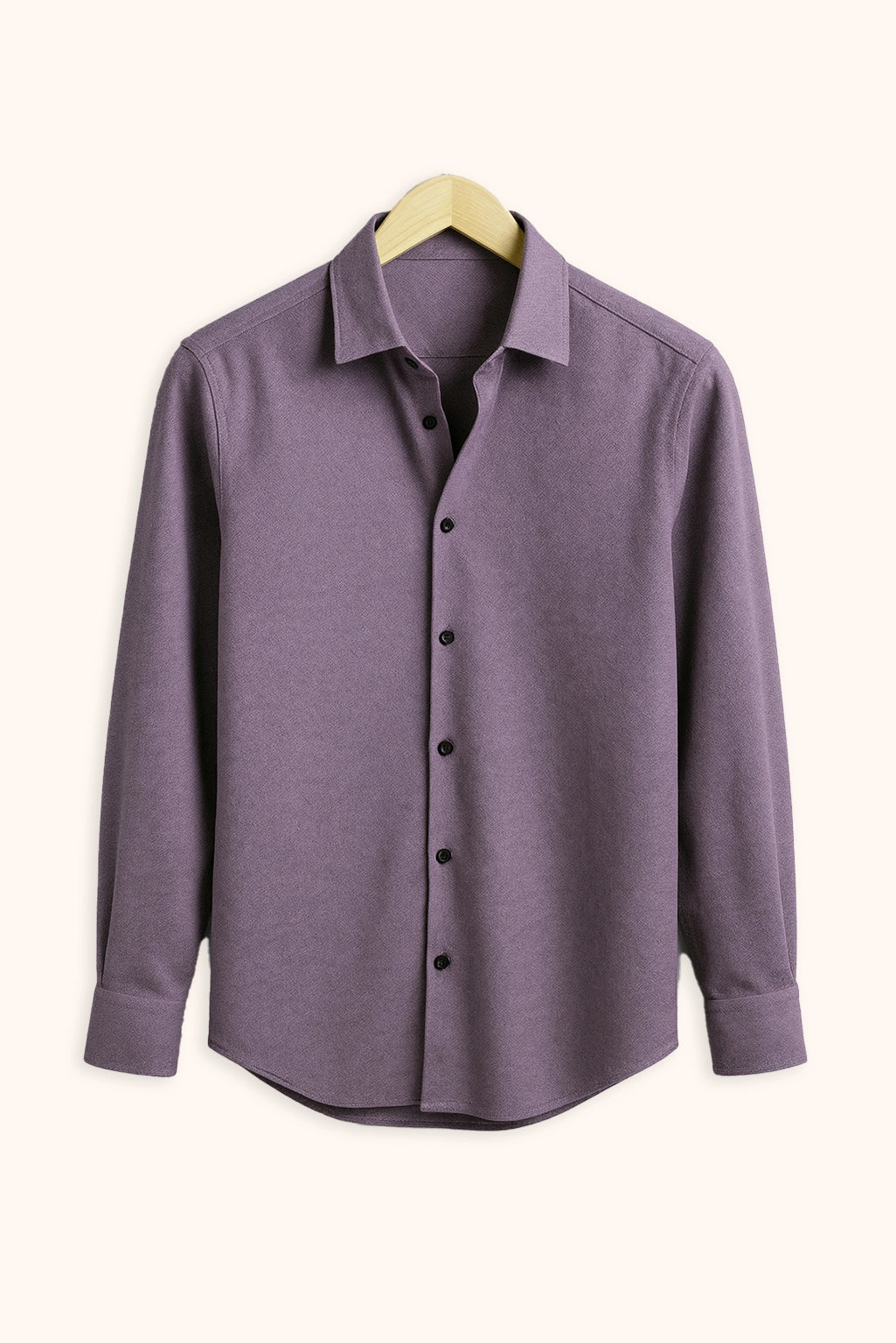 Brave Valvet Men’s Premium Full-Sleeve Button-Down Shirt – Purple