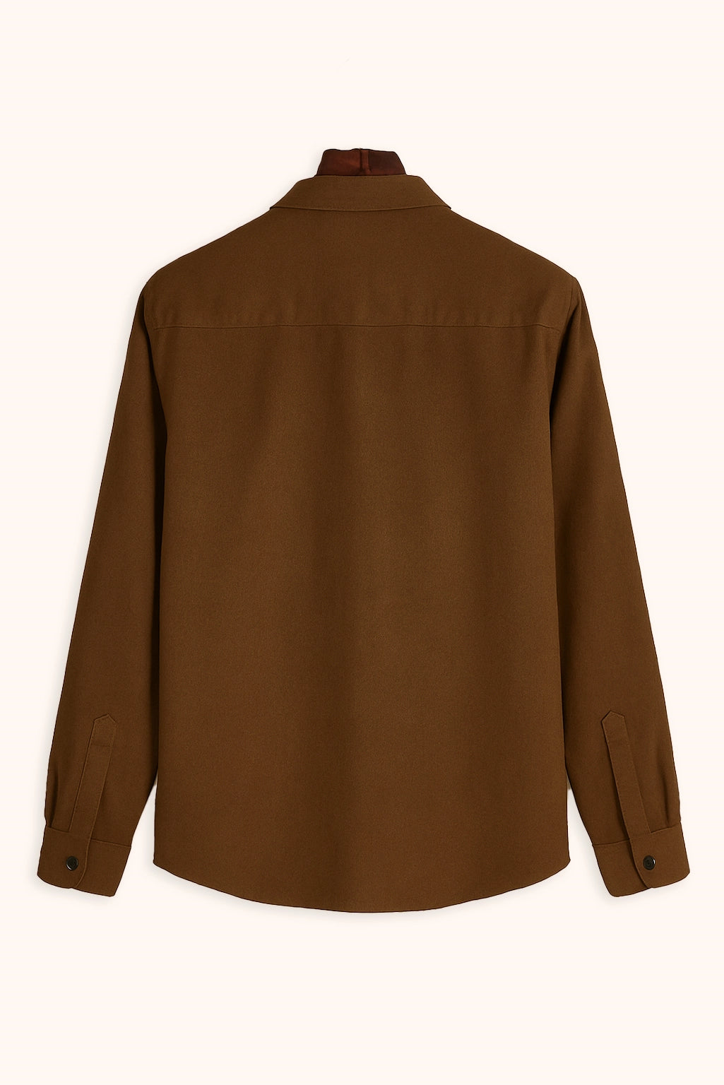Brave Valvet Men’s Premium Full-Sleeve Button-Down Shirt – Deep Brown