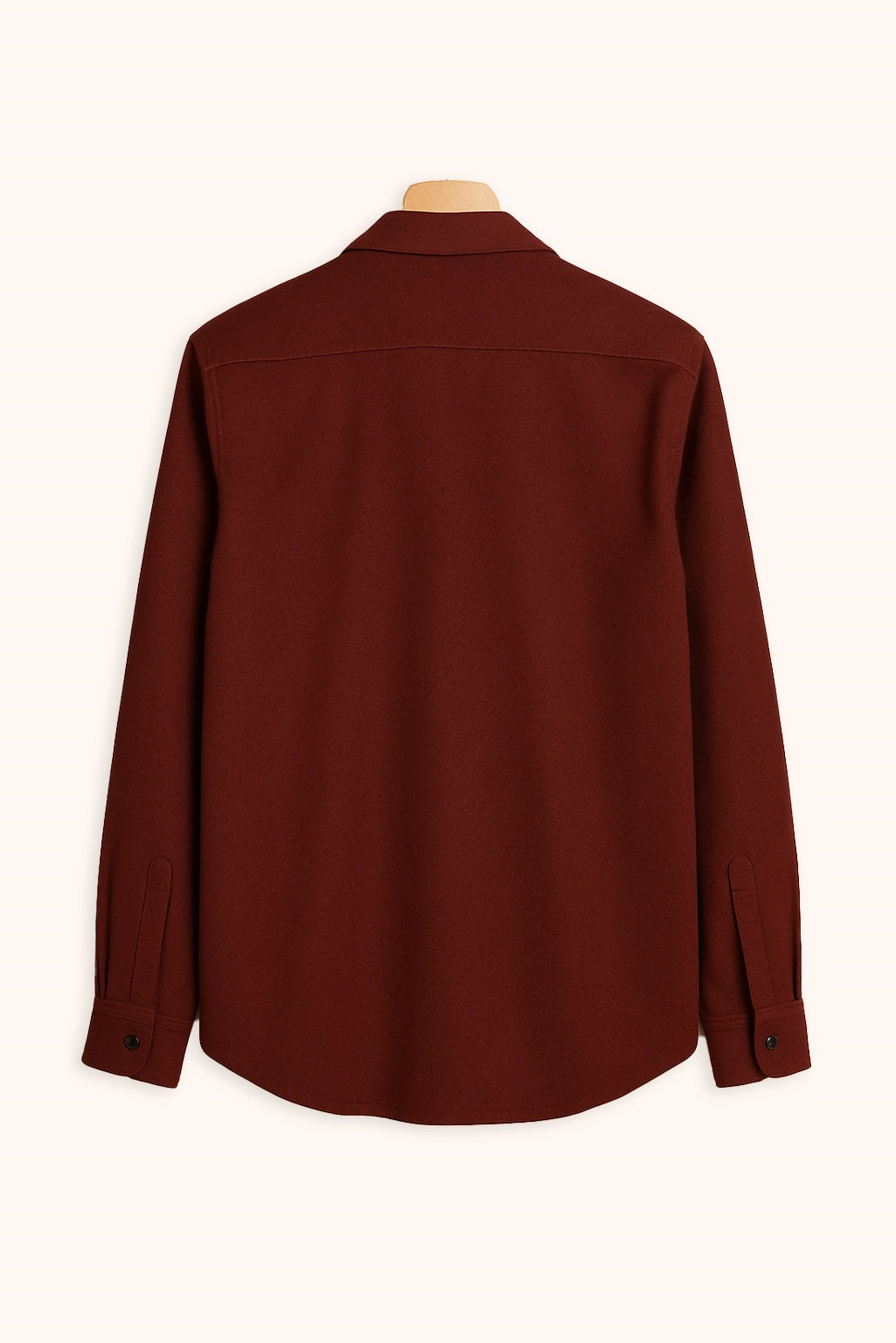 Brave Valvet Men’s Premium Full-Sleeve Button-Down Shirt – Burgundy