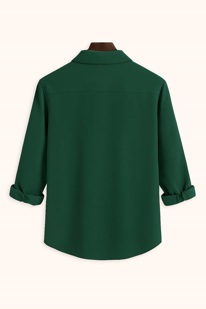 Brave Valvet Men’s Premium Full-Sleeve Shirt – Dark Green