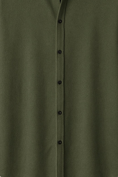 Brave Valvet Men’s Premium Full-Sleeve Button-Down Shirt – Olive Green