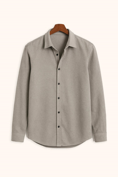 Brave Valvet Men’s Premium Full-Sleeve Shirt – Grey