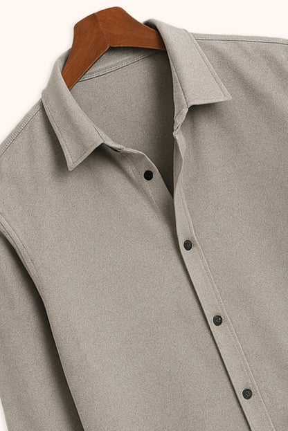 Brave Valvet Men’s Premium Full-Sleeve Shirt – Grey