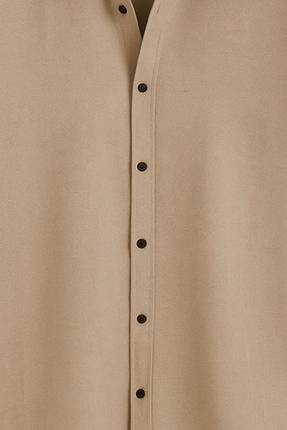 Brave Valvet Men’s Premium Full-Sleeve Shirt – Khaki
