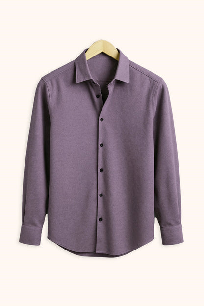 Brave Valvet Men’s Premium Full-Sleeve Button-Down Shirt – Purple
