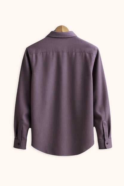 Brave Valvet Men’s Premium Full-Sleeve Button-Down Shirt – Purple