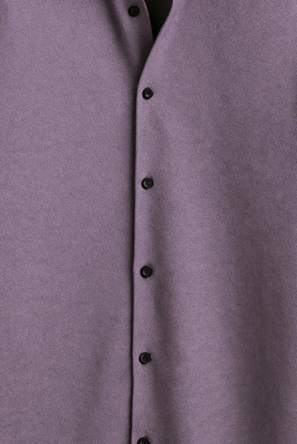 Brave Valvet Men’s Premium Full-Sleeve Button-Down Shirt – Purple