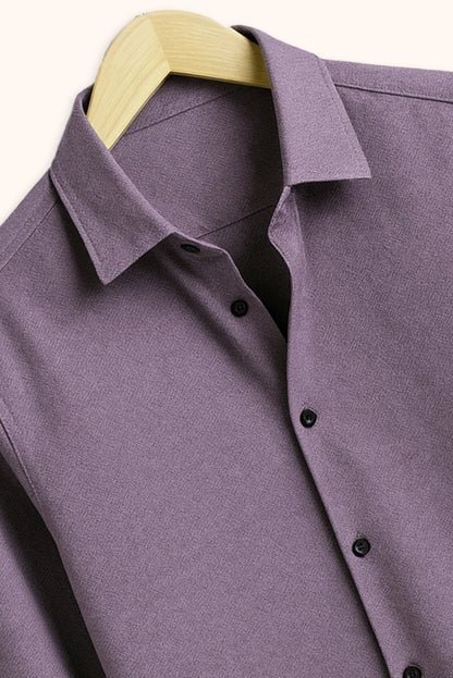 Brave Valvet Men’s Premium Full-Sleeve Button-Down Shirt – Purple