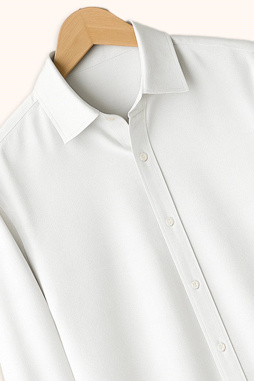 Brave Valvet Men’s Premium Full-Sleeve Button-Down Shirt – Classic White